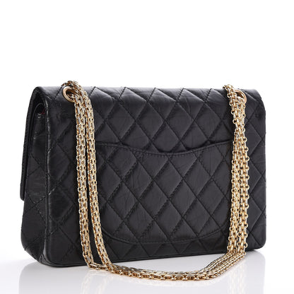 Chanel Aged Calfskin Quilted 2.55 Reissue 226 Flap Black 4 of 9