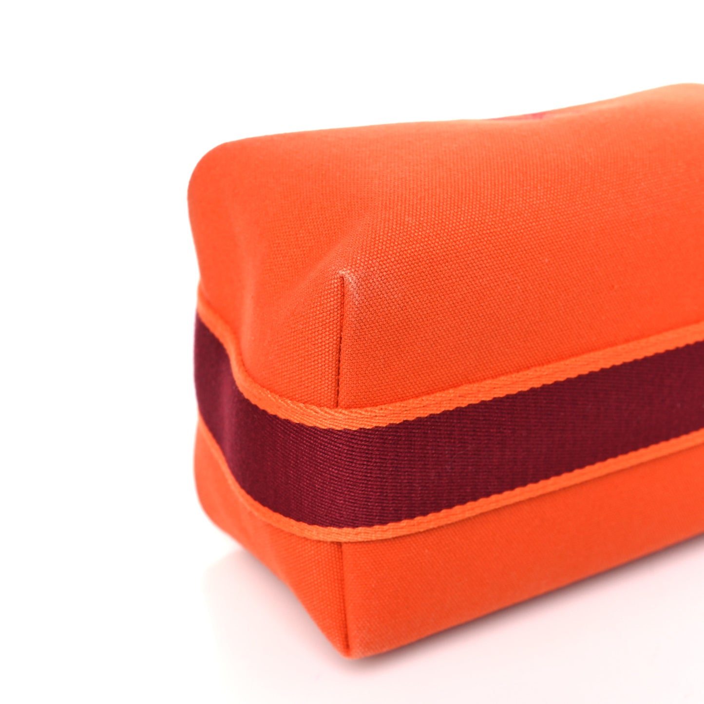 Canvas Small Bride-A-Brac Pouch Orange Burgundy
