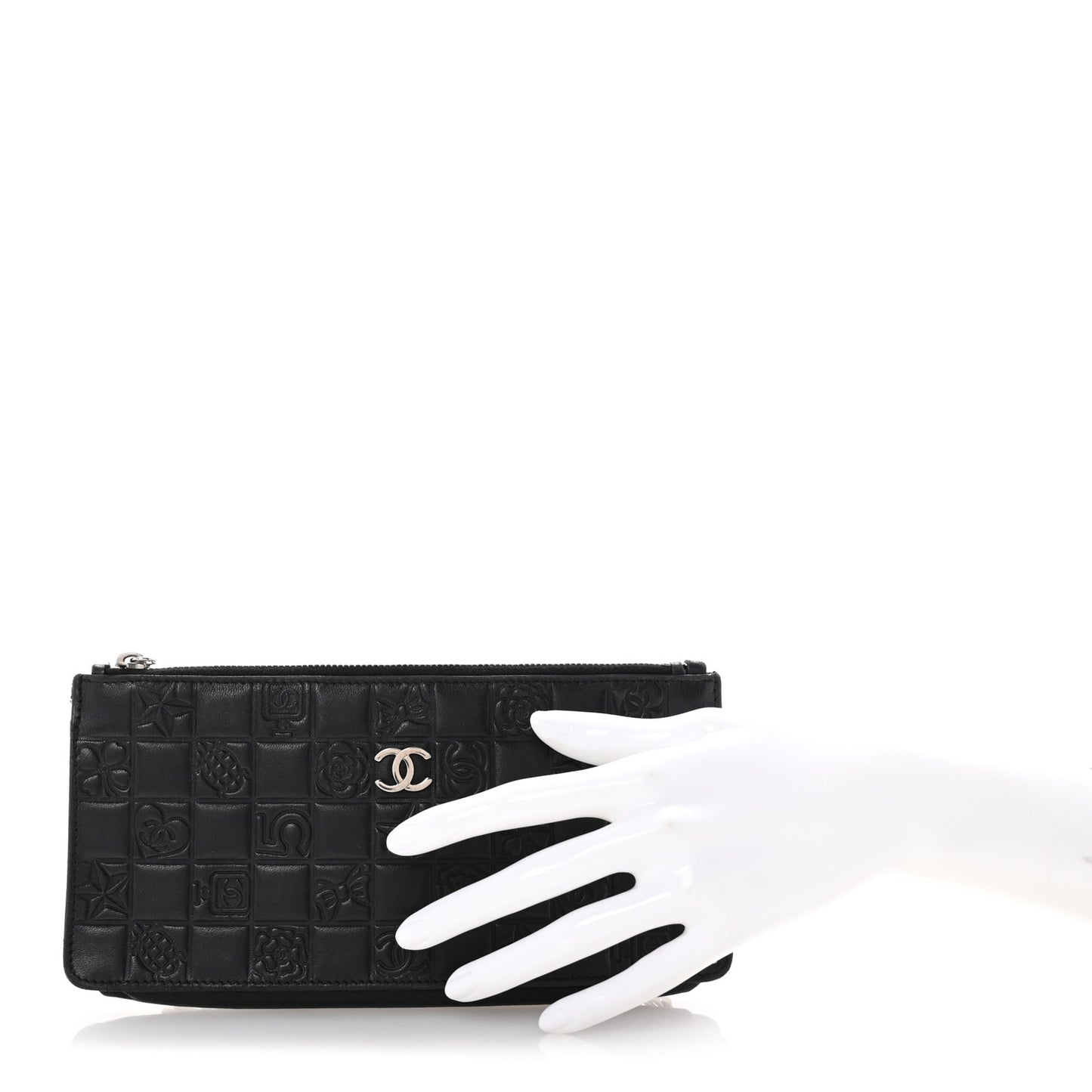 Lambskin Precious Symbols Pochette Black