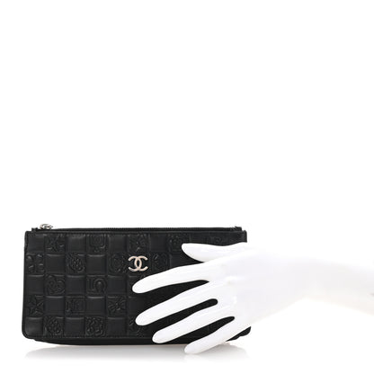 Chanel Lambskin Precious Symbols Pochette Black 2 of 8