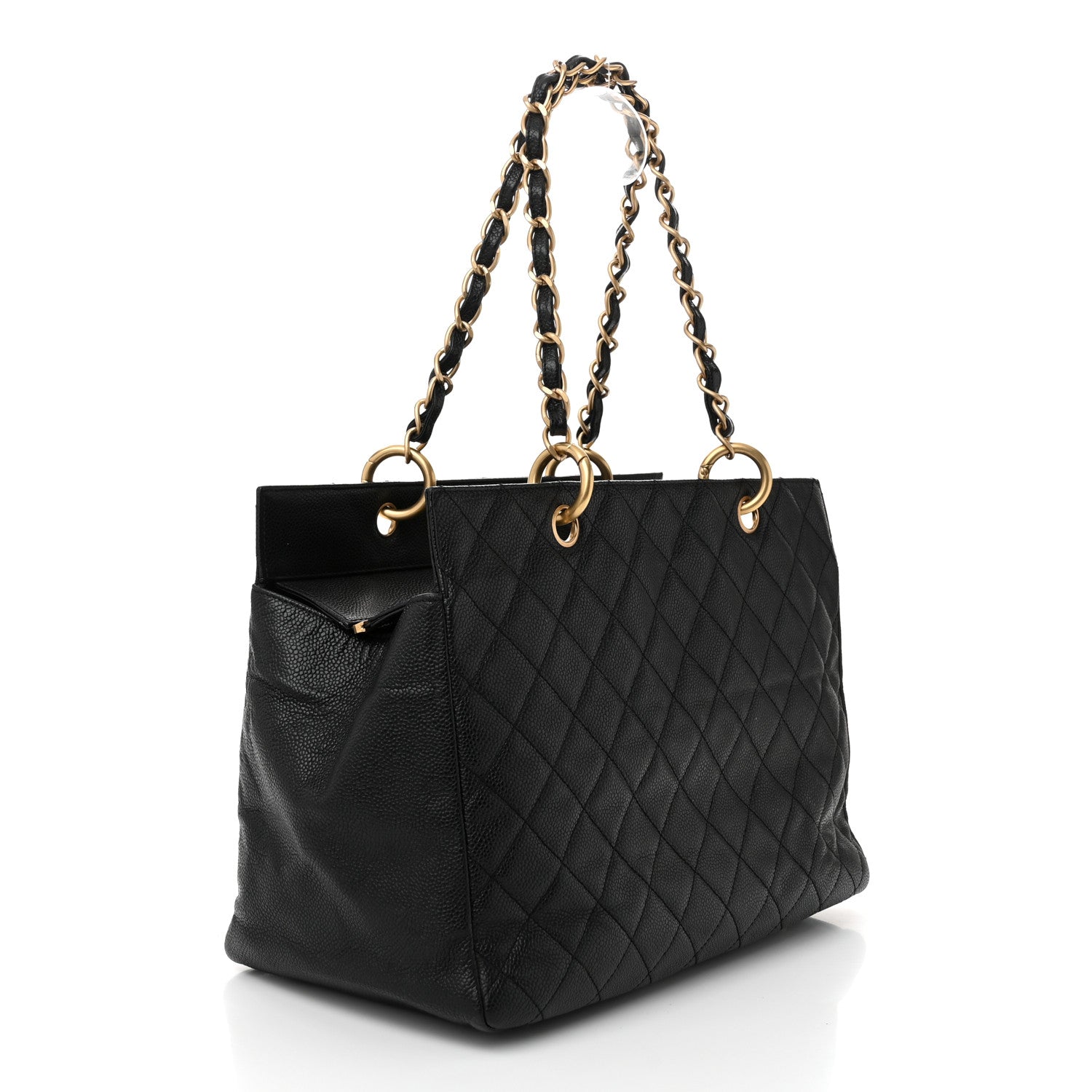 Chanel Caviar Quilted Grand Timeless Tote GTT Black 3 of 13