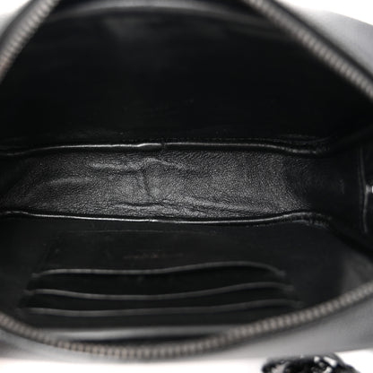 Saint Laurent Grain De Poudre Matelasse Monochrome Monogram Mini Lou Camera Bag Black 5 of 11