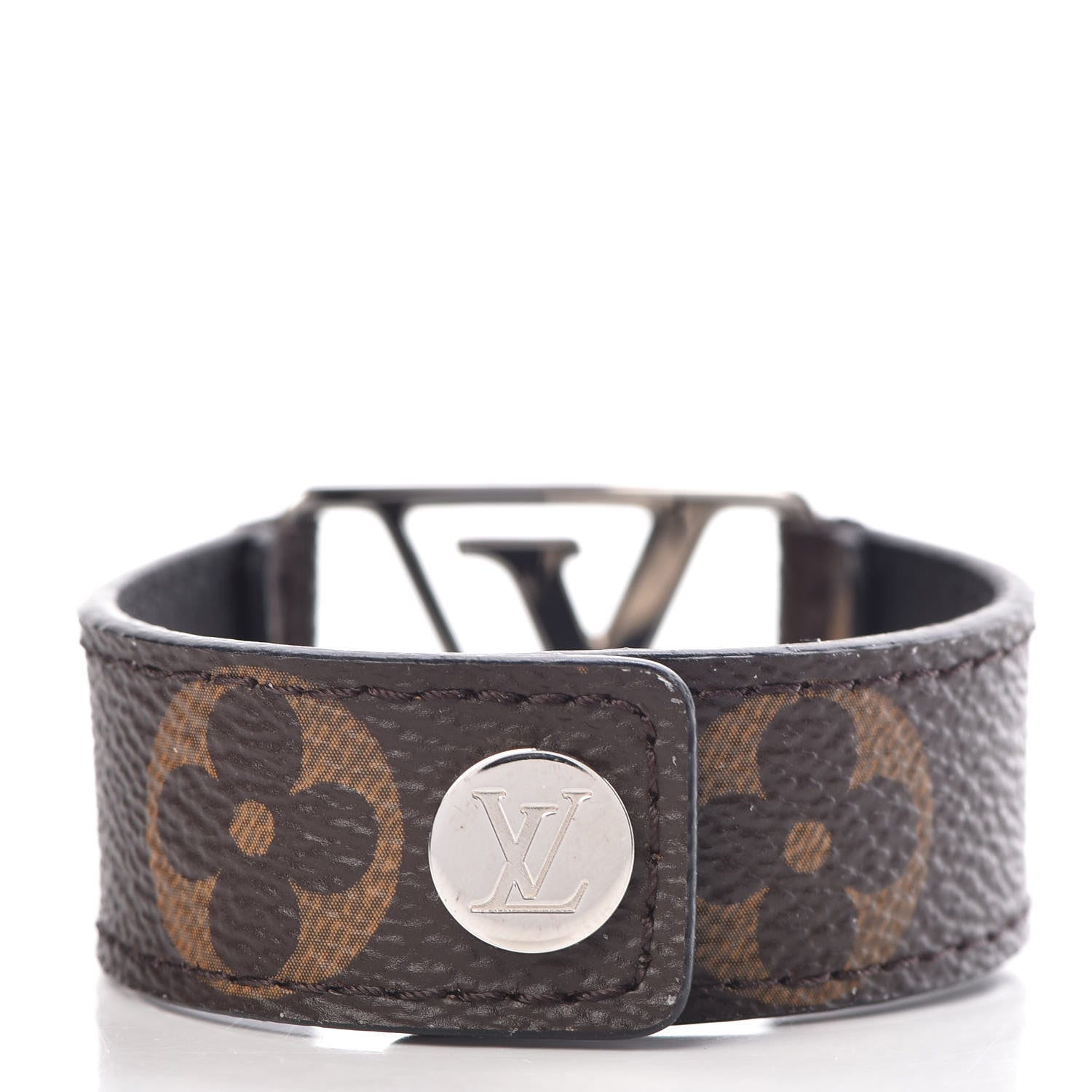 Louis Vuitton Monogram Eclipse Hockenheim Bracelet 19 3 of 5