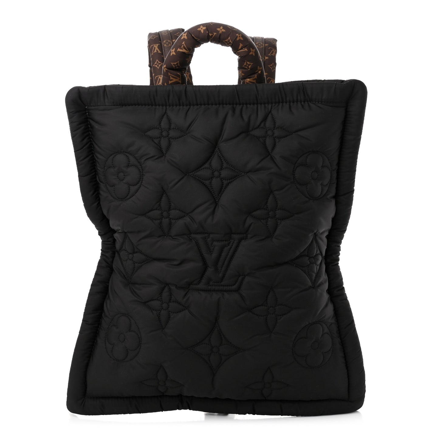 Econyl Monogram Pillow Backpack Black