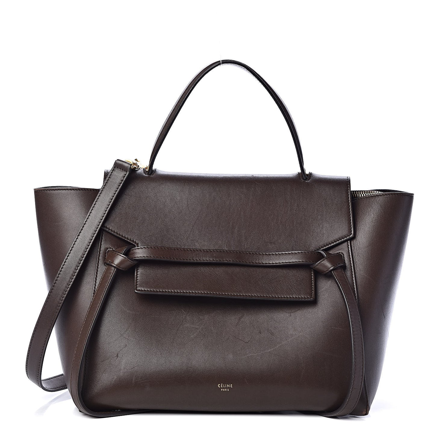 Supersoft Calfskin Mini Belt Bag Wood