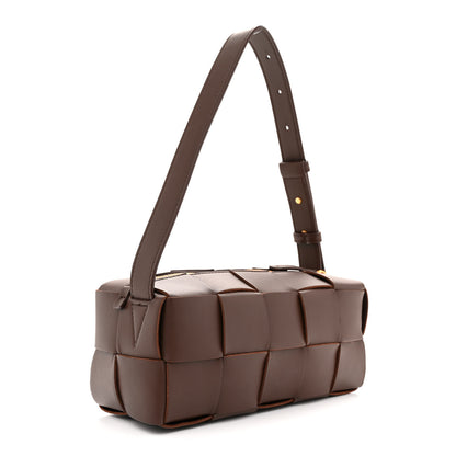 Bottega Veneta Lambskin Maxi Intrecciato Small Brick Cassette Bag Light Brown 3 of 10