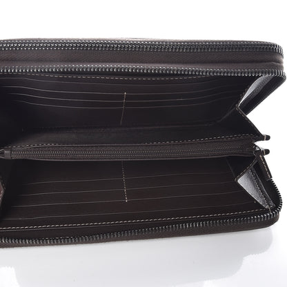 Gucci GG Supreme Monogram Travel Document Case Dark Brown 6 of 7