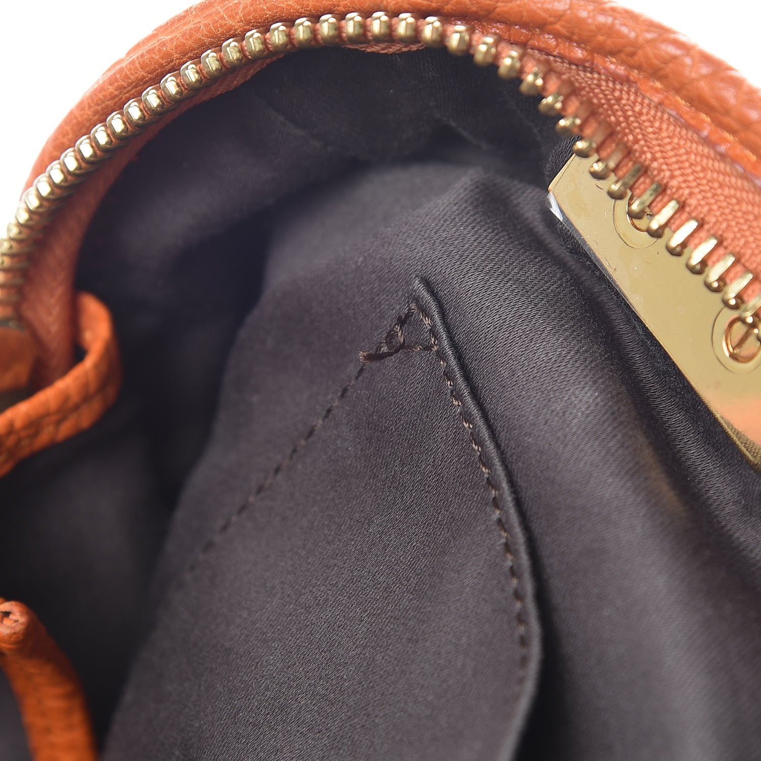 Chloe Grained Calfskin Brooke Satchel Orange 8 of 17