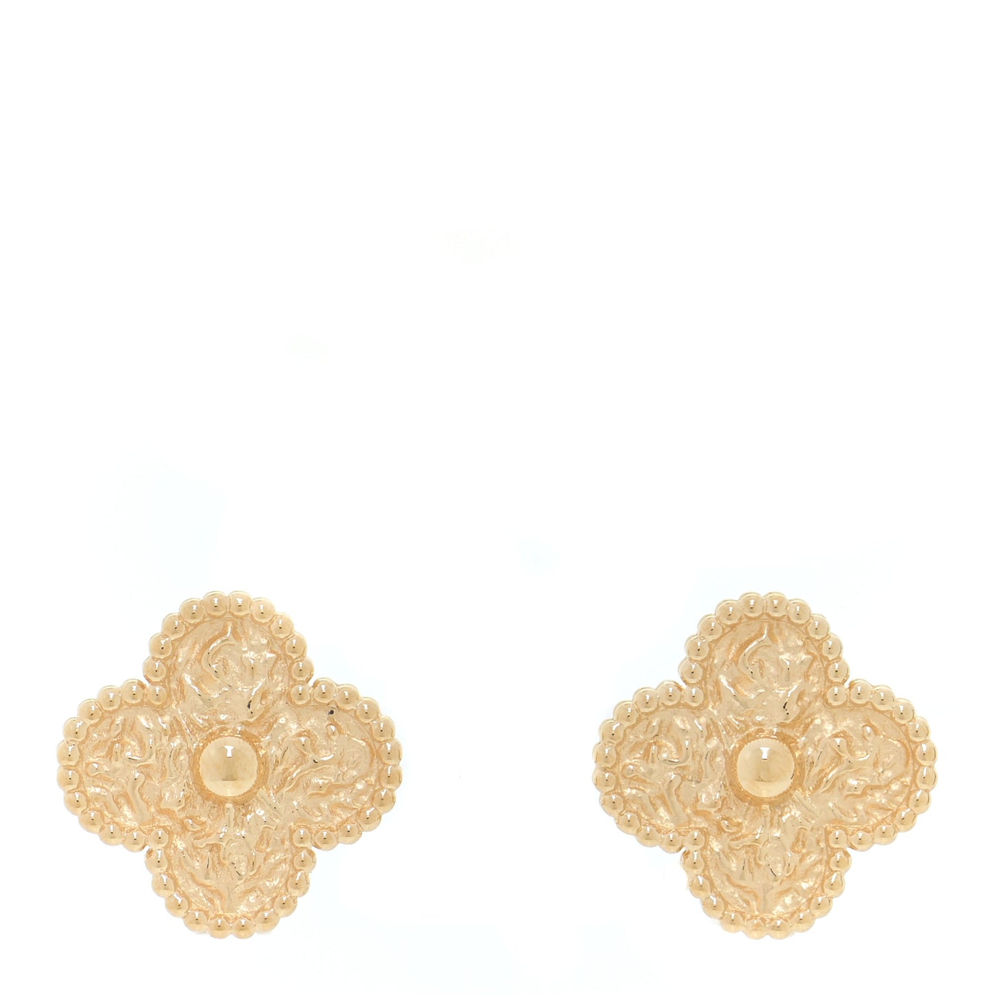 18K Yellow Gold Vintage Alhambra Earrings