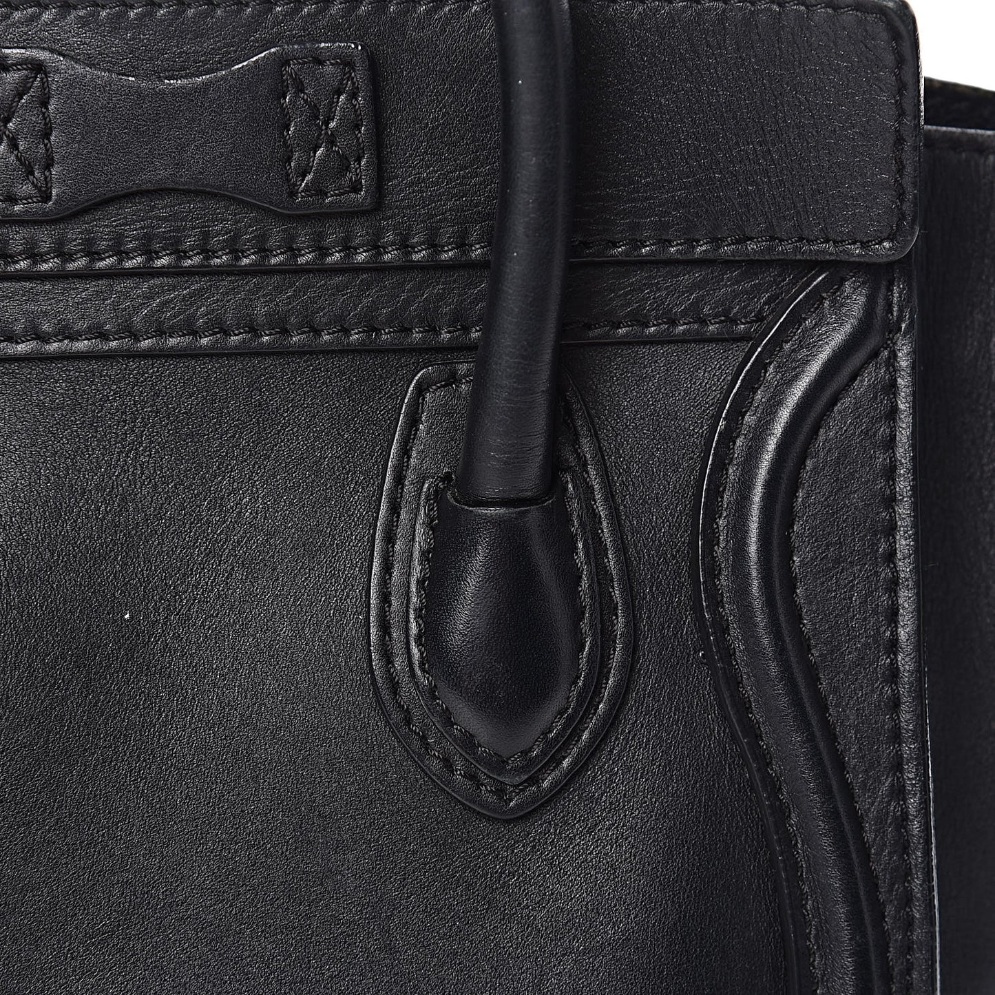 Smooth Calfskin Nano Luggage Black