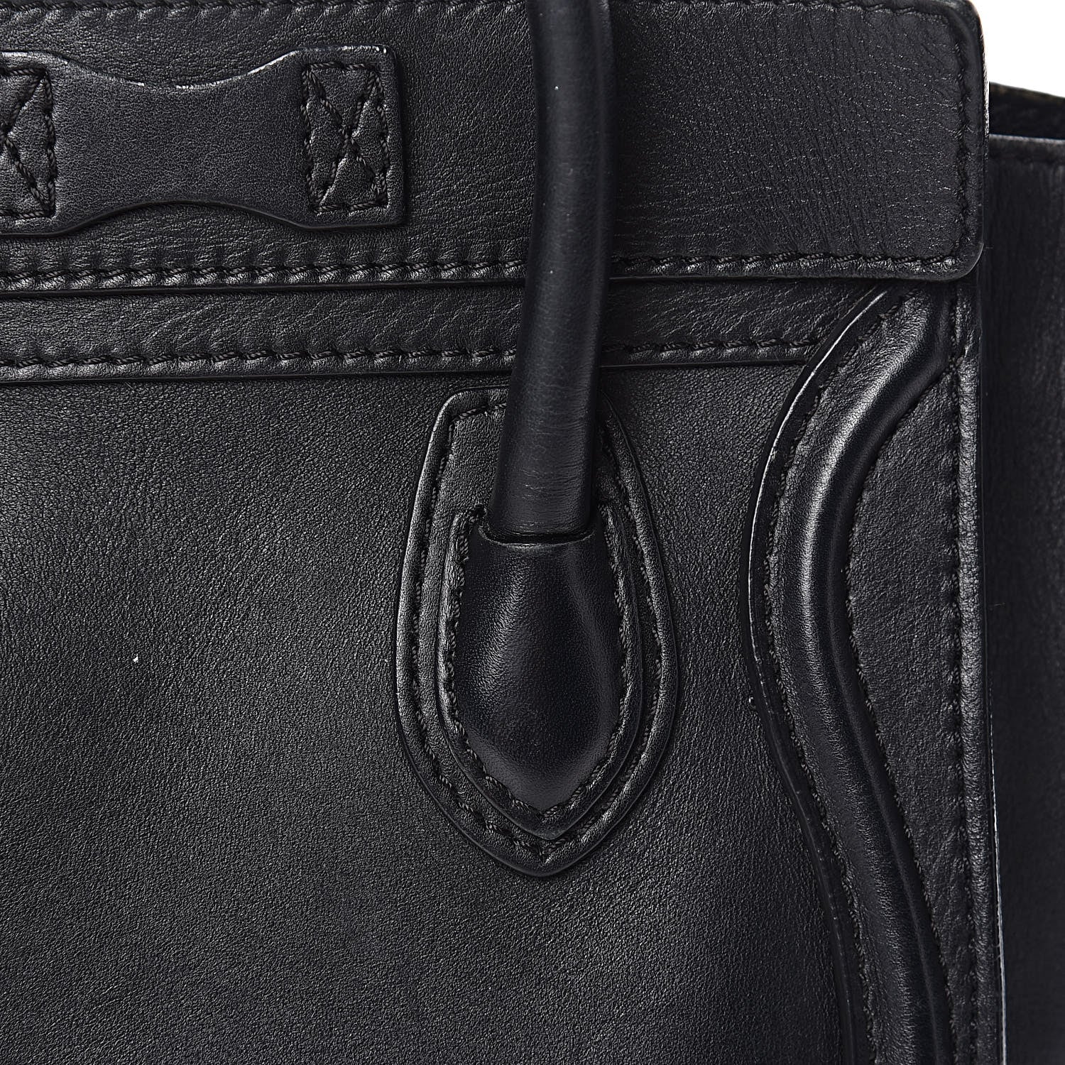 Celine Smooth Calfskin Nano Luggage Black 16 of 24