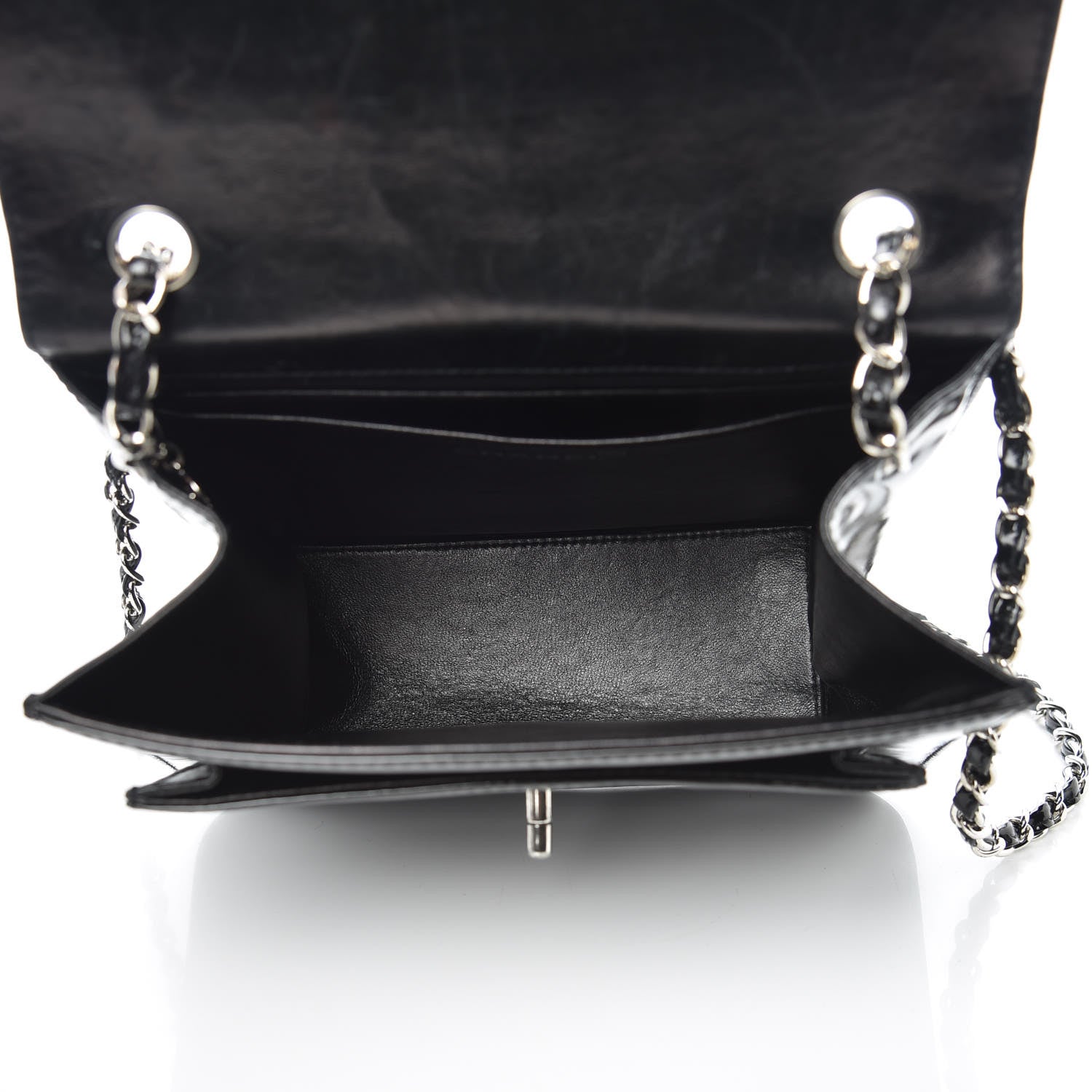 Chanel Glazed Calfskin Single Flap Black 5 of 15
