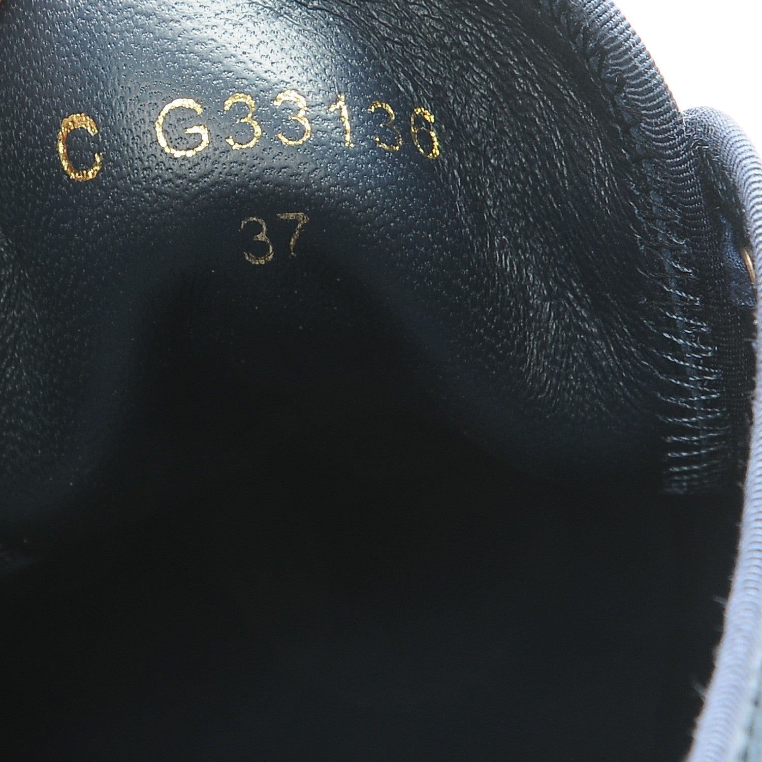 Chanel Velvet CC Sneakers 37 Navy 8 of 9