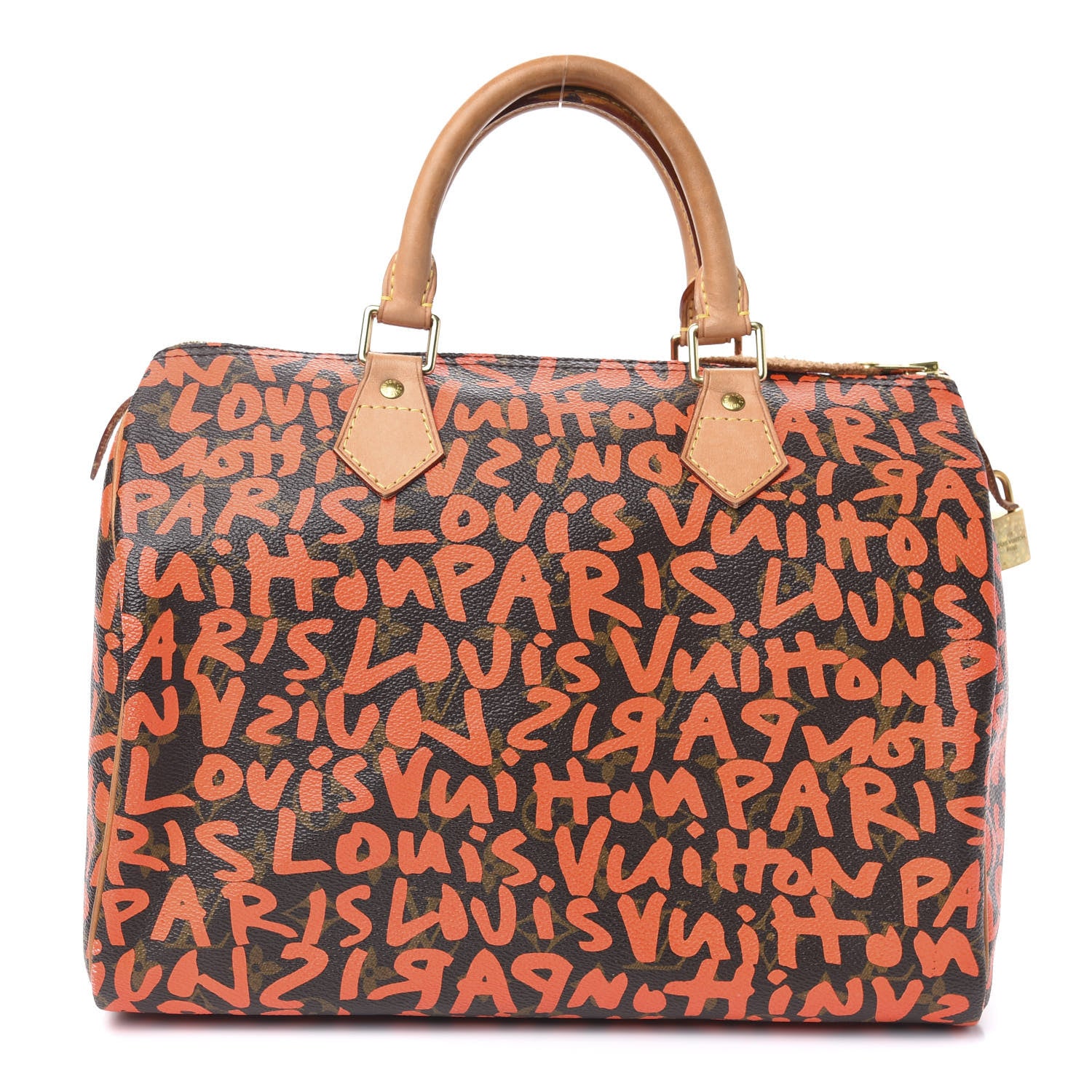 Louis Vuitton Monogram Graffiti Speedy 30 Orange 1 of 14