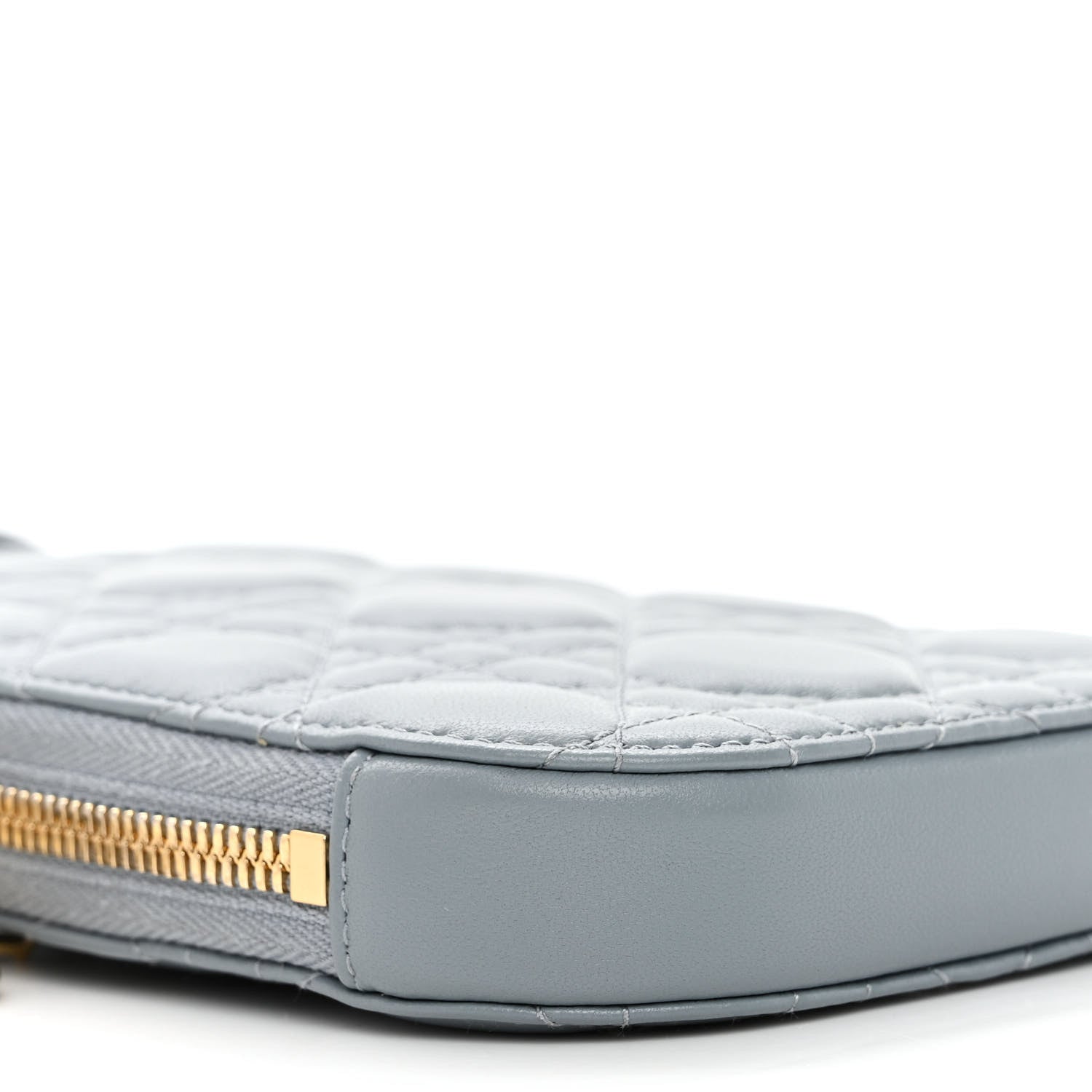 Christian Dior Lambskin Cannage Lady Dior Phone Holder Cloud Blue 8 of 9