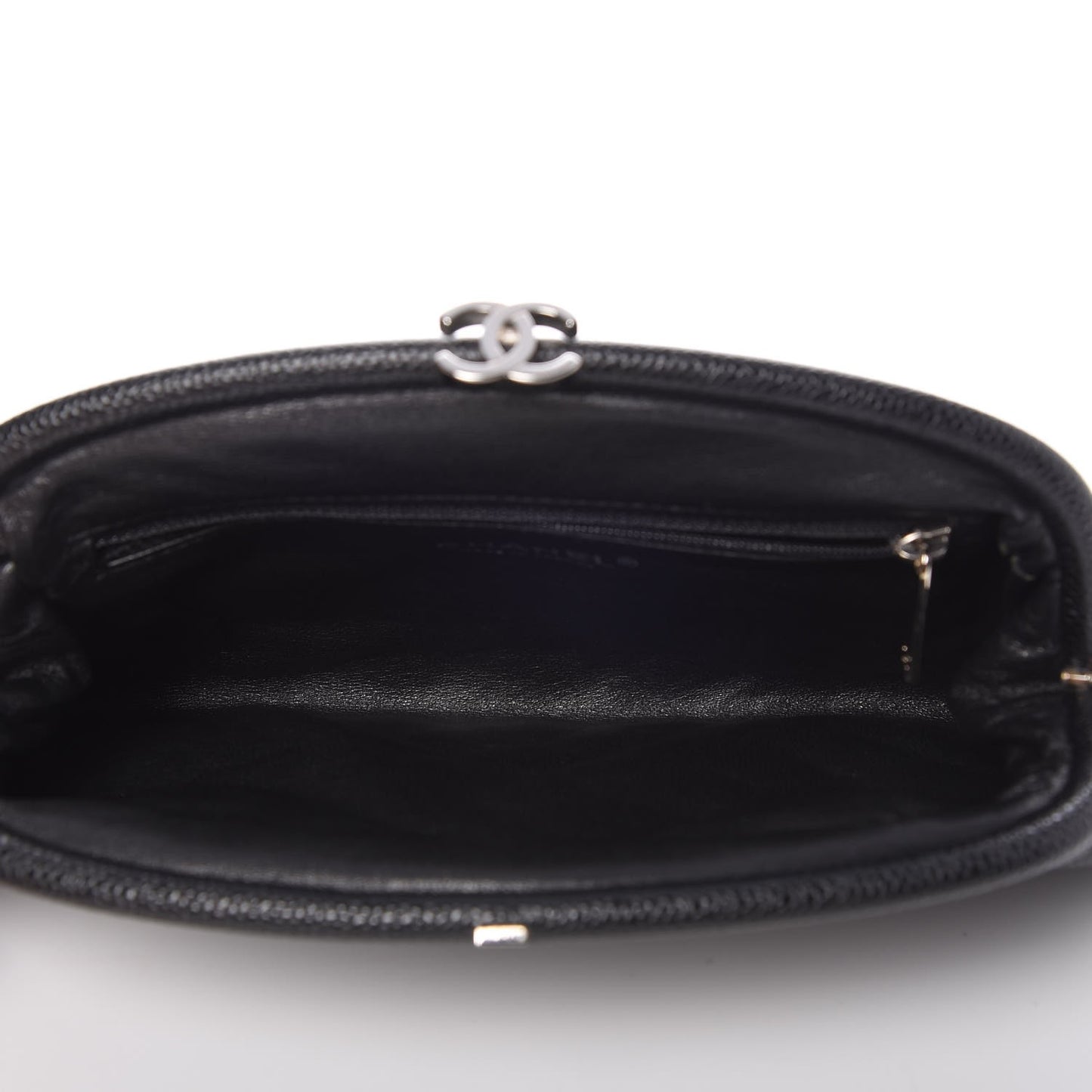 Caviar Quilted Timeless Clutch Black