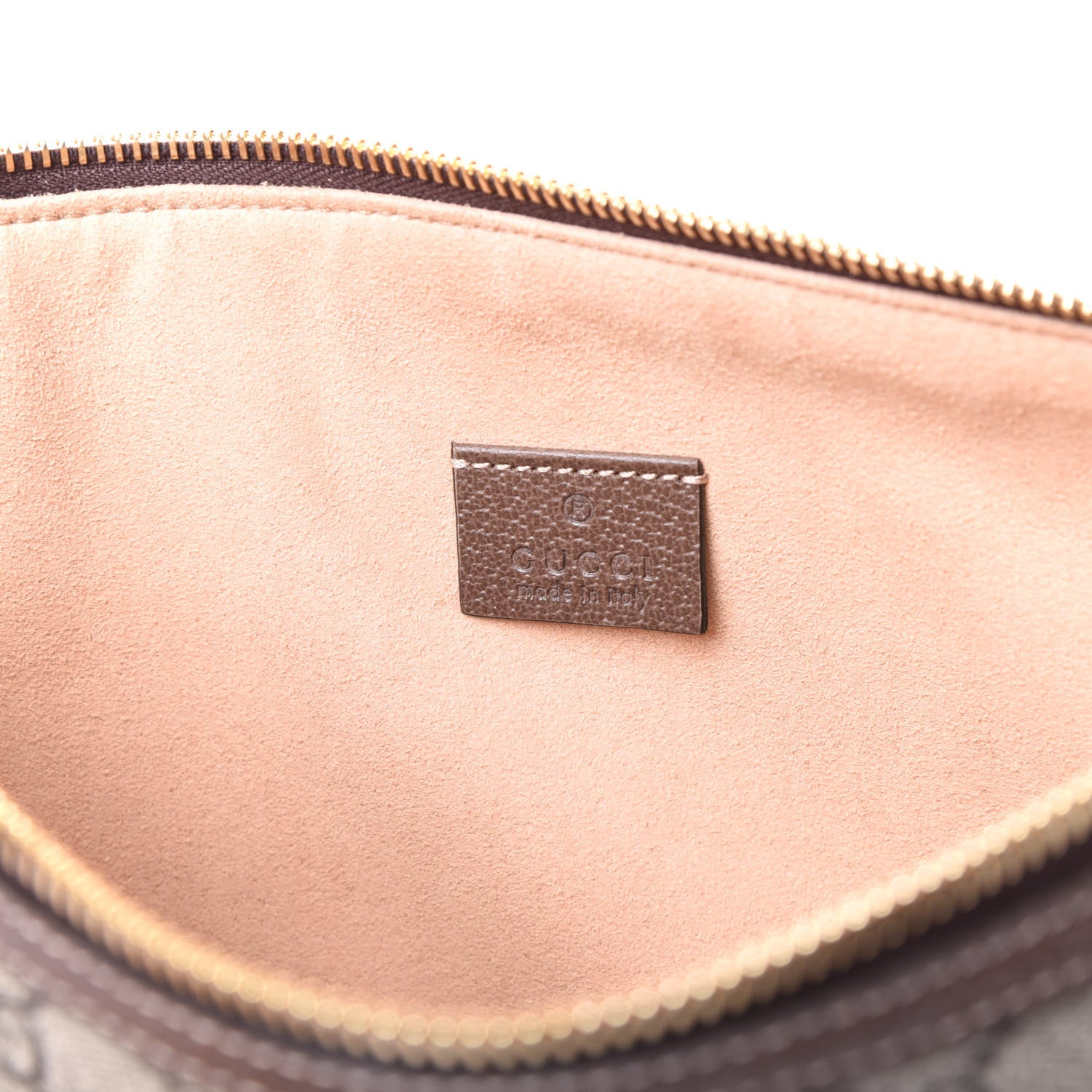 Gucci GG Supreme Monogram Large Ophidia Pouch Clutch Brown 5 of 9