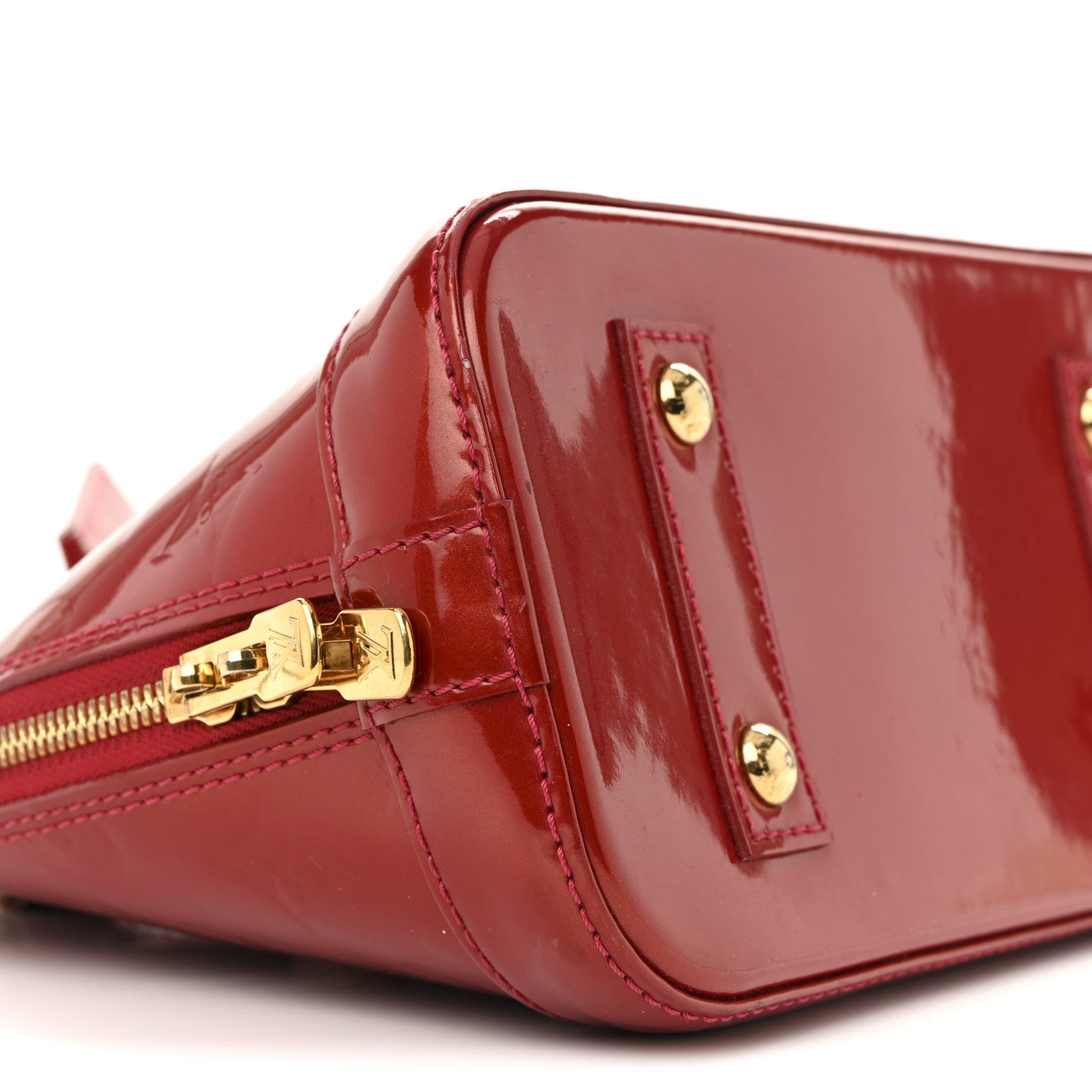 Louis Vuitton Vernis Alma BB Cherry 9 of 19