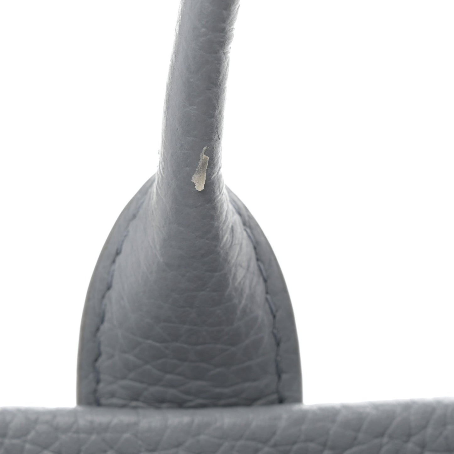 Grained Calfskin Mini The Tote Bag Grey