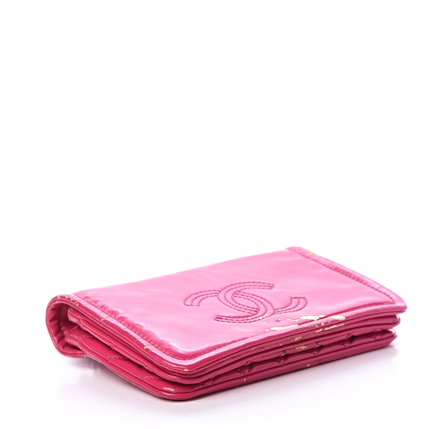 Glazed Calfskin Small Lipstick Flap Bag Fuchsia