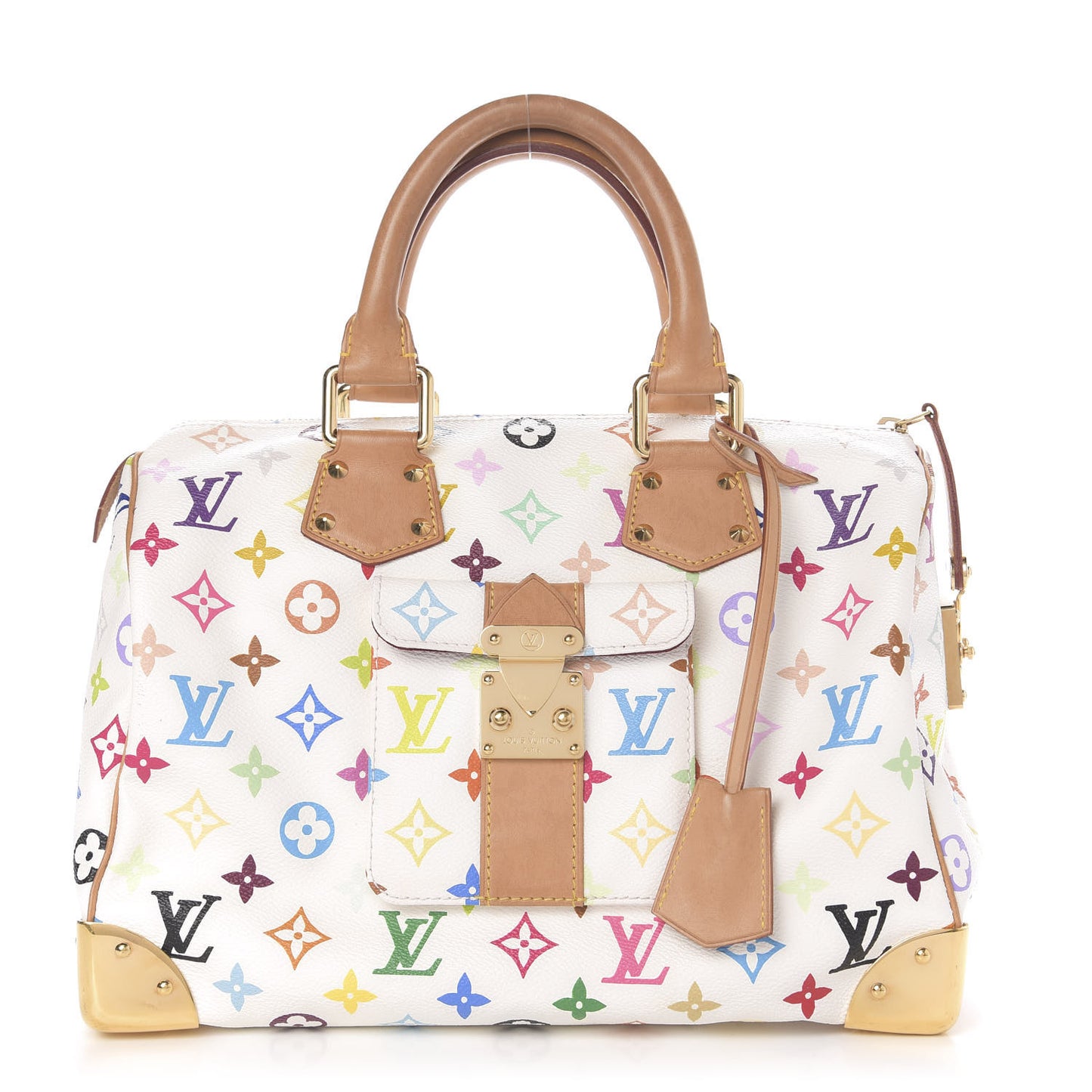 Monogram Multicolor Speedy 30 White