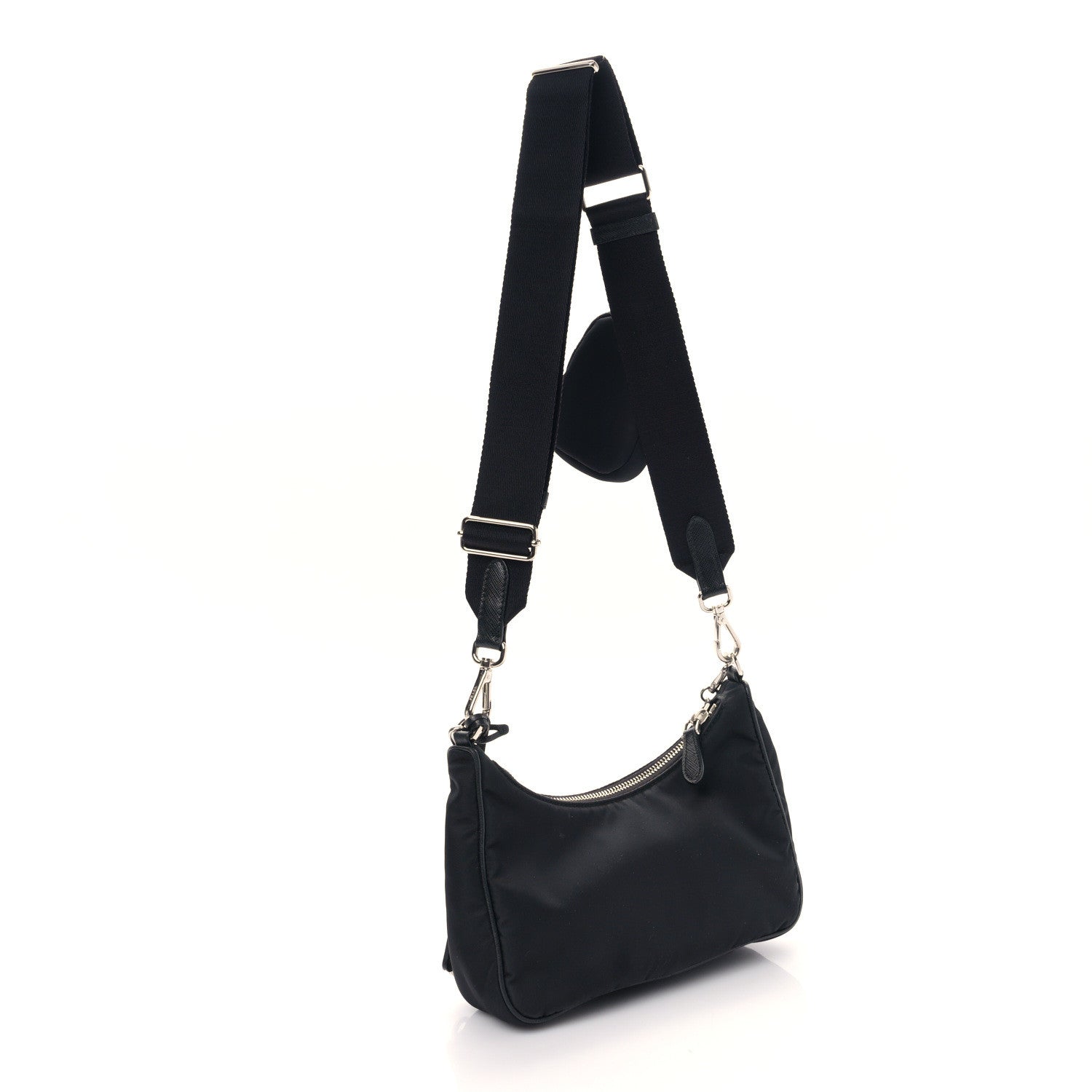 Prada Nylon Re-Edition 2005 Shoulder Bag Black 3 of 9