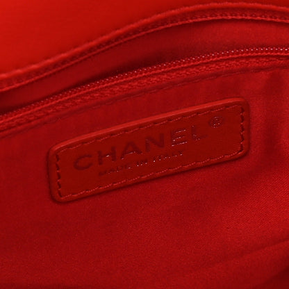 Chanel Lambskin Quilted Chanel 3 Maxi Flap Bag Red 8 of 37
