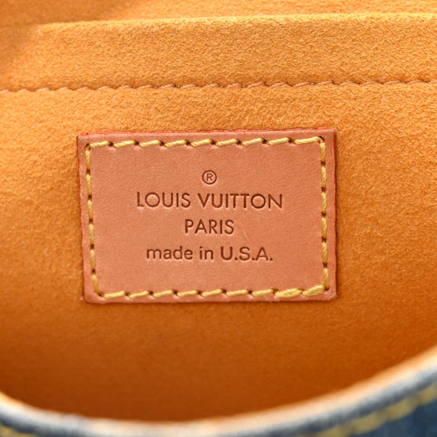Monogram Denim Mini Pleaty Blue