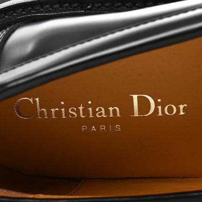 Christian Dior Brushed Calfskin Boy Loafers 39 Black White 7 of 8