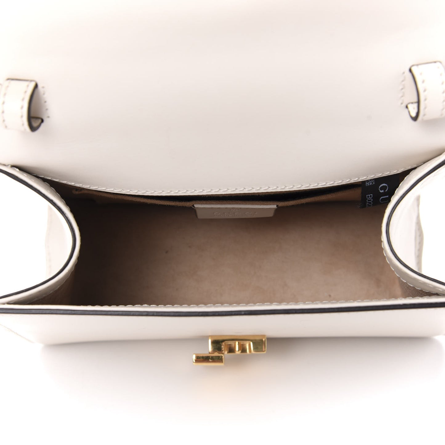 Calfskin Mini Sylvie Top Handle Bag White