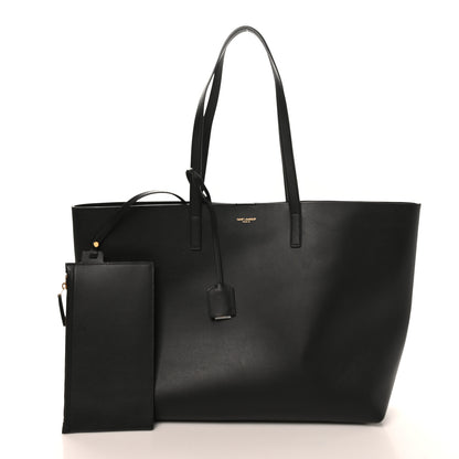 Saint Laurent Calfskin Large Shopping Tote Black 2 of 11