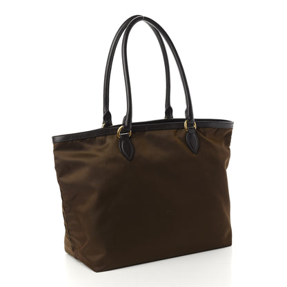 Prada Tessuto Nylon Soft Calf Shopping Tote Mimetico 3 of 9