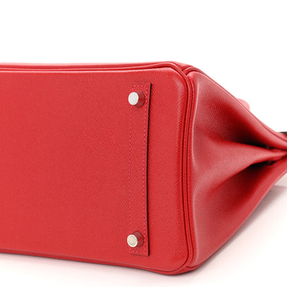 Hermes Epsom Birkin 30 Rouge Casaque 10 of 13