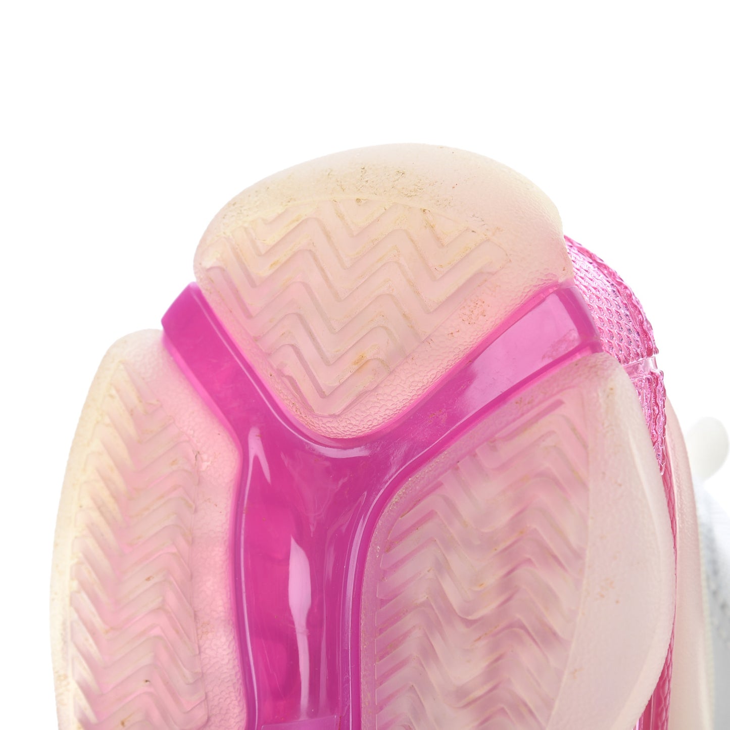 Fabric Mesh Clear Sole Womens Triple S Sneakers 37 White Pink