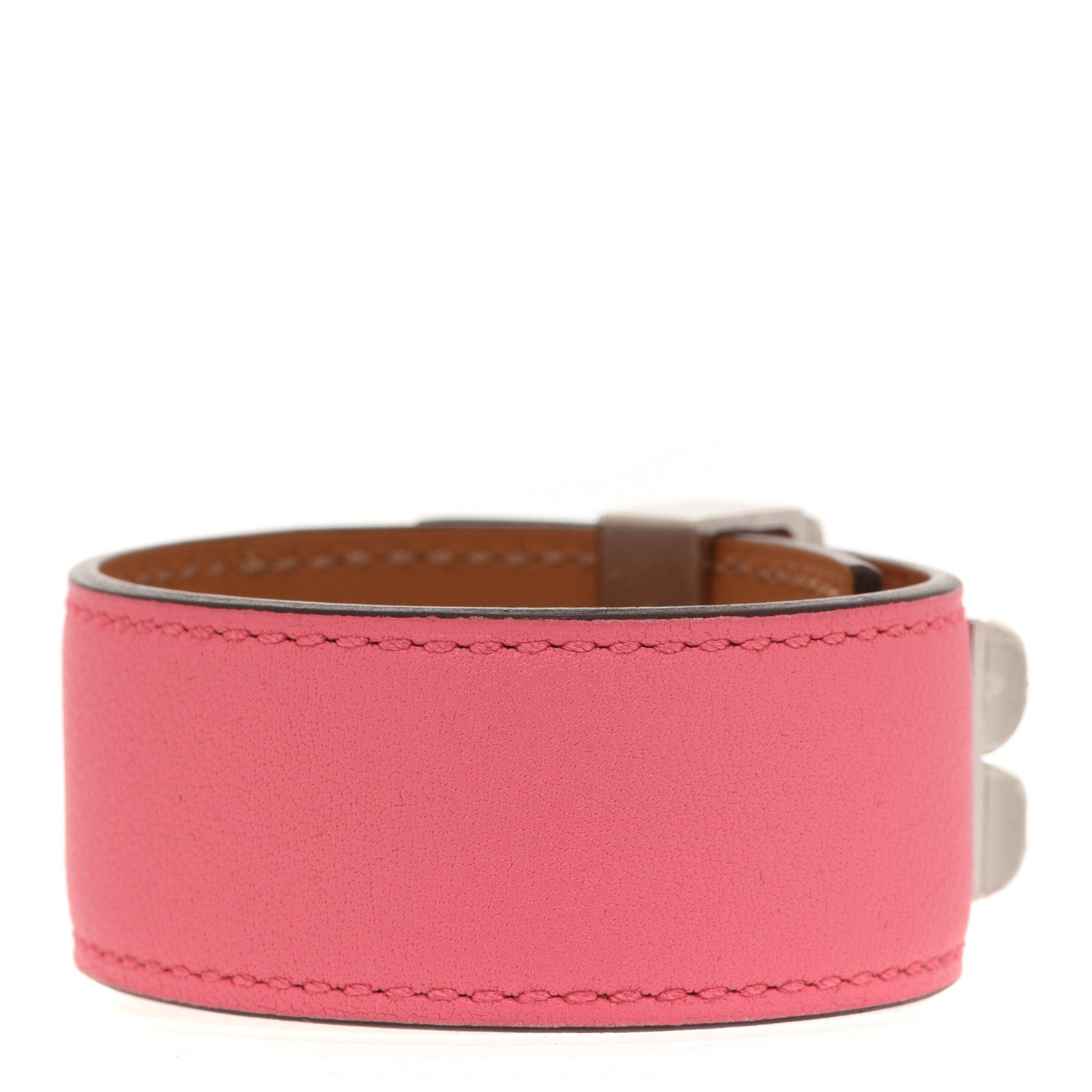 Hermes Swift Collier de Chien CDC 24 Bracelet T2 Rose Azalee 3 of 7