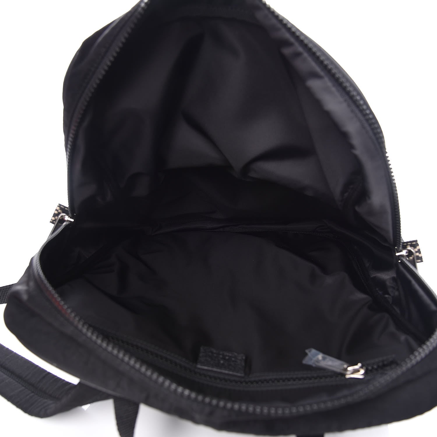 Gucci Nylon Twill 80s Logo Patch Backpack Black 5 of 10