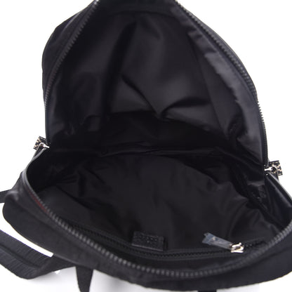 Gucci Nylon Twill 80s Logo Patch Backpack Black 5 of 10