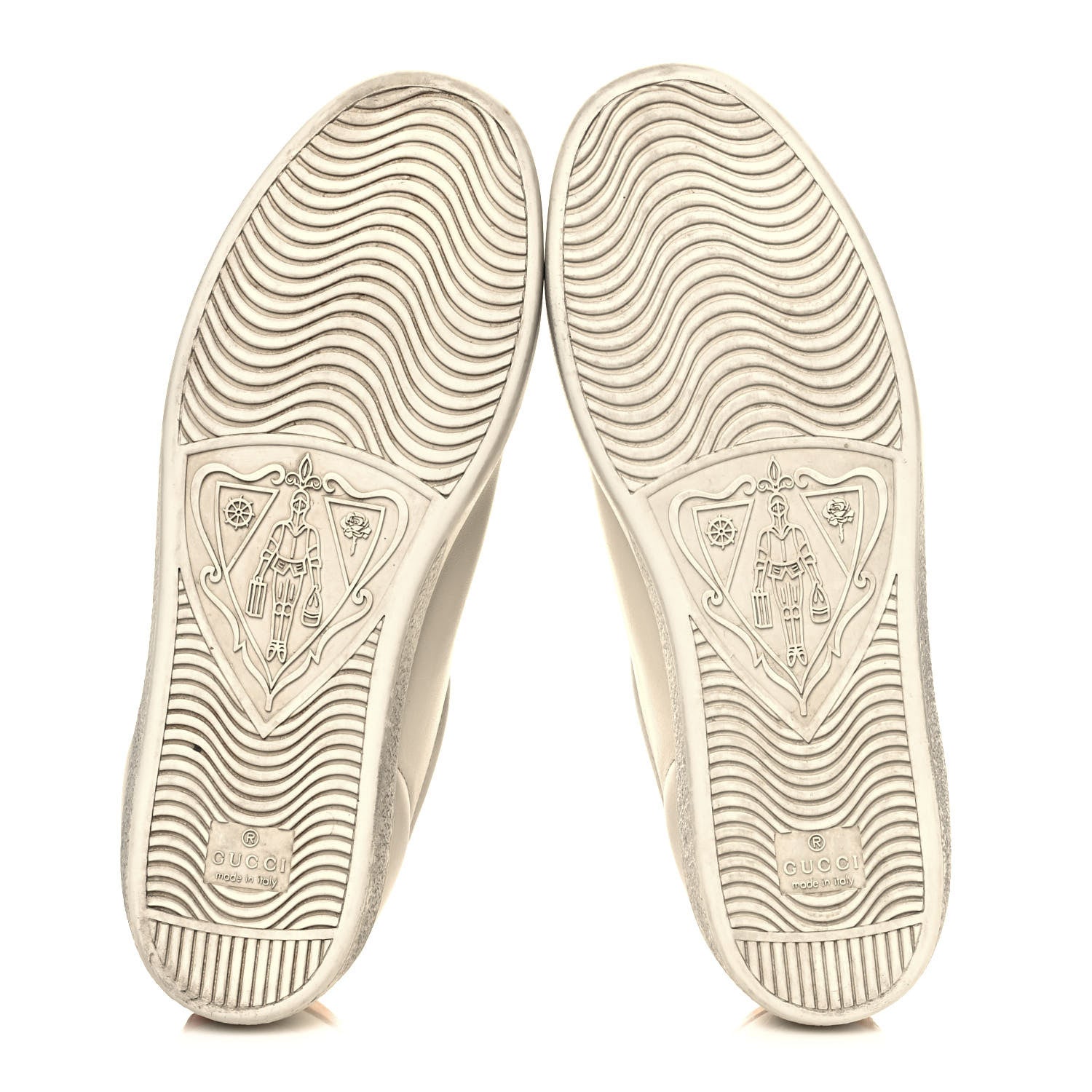Gucci X DISNEY Miro Soft Calfskin Mickey Mouse Print Womens Ace Sneakers 38 Ivory Deep Orange 5 of 9