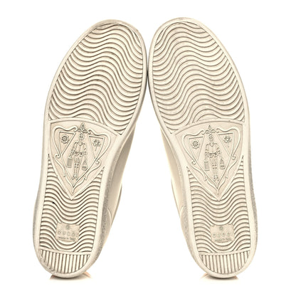 Gucci X DISNEY Miro Soft Calfskin Mickey Mouse Print Womens Ace Sneakers 38 Ivory Deep Orange 5 of 9