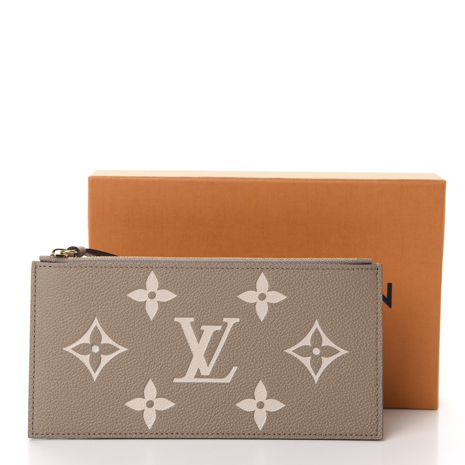 Louis Vuitton Empreinte Monogram Giant Pochette Felicie Zippered Insert Tourterelle Creme 7 of 7