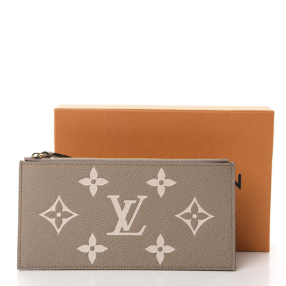 Louis Vuitton Empreinte Monogram Giant Pochette Felicie Zippered Insert Tourterelle Creme 7 of 7
