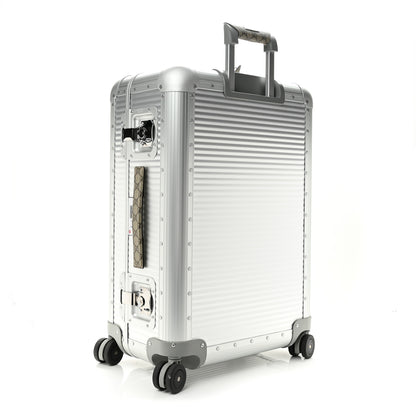 Gucci GG Supreme Monogram Aluminium Porter Medium Trolley Suitcase Silver 2 of 11
