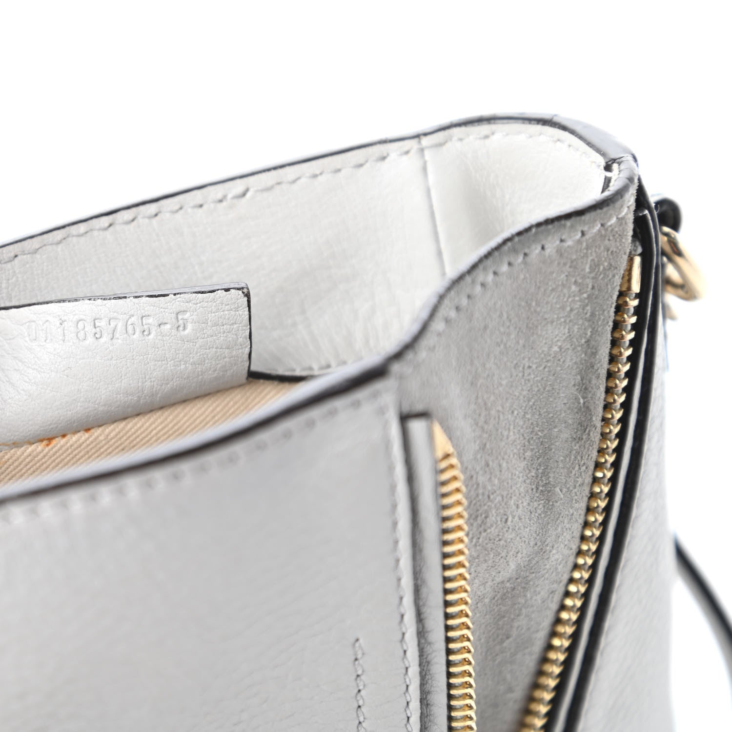 Chloe Suede Calfskin Mini Faye Backpack Airy Grey 9 of 10