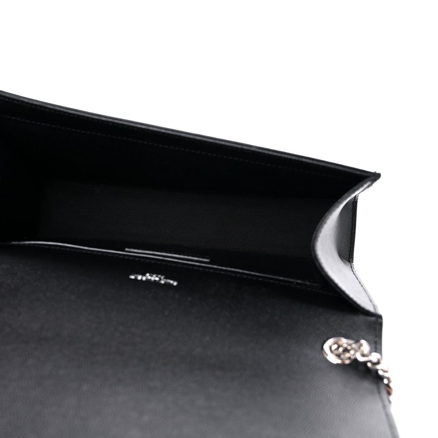 Grain De Poudre Medium Classic Monogram Kate Satchel Black