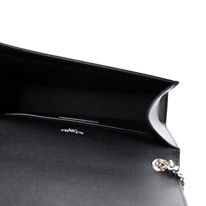 Saint Laurent Grain De Poudre Medium Classic Monogram Kate Satchel Black 5 of 11