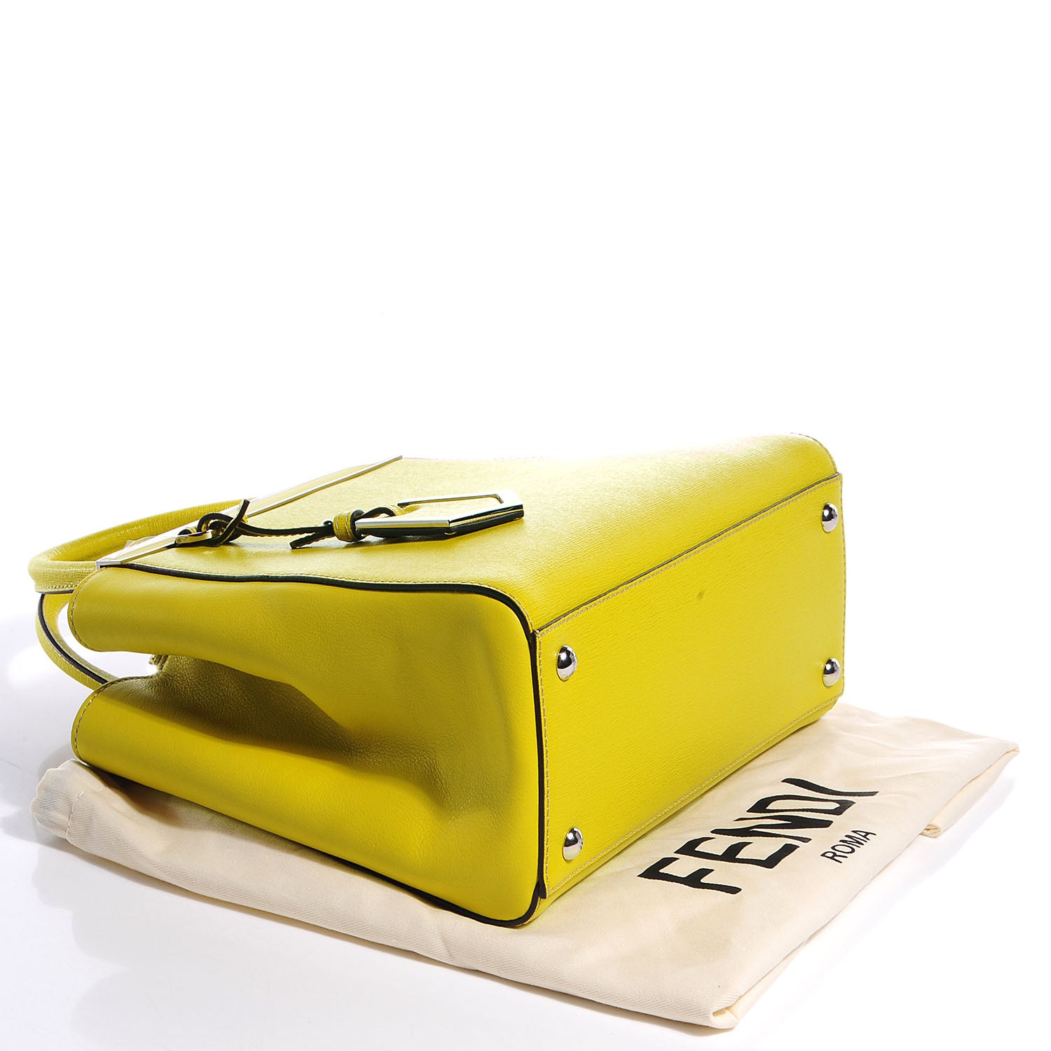 Fendi Vitello Elite Petite 2Jours Tote Cedro 4 of 10
