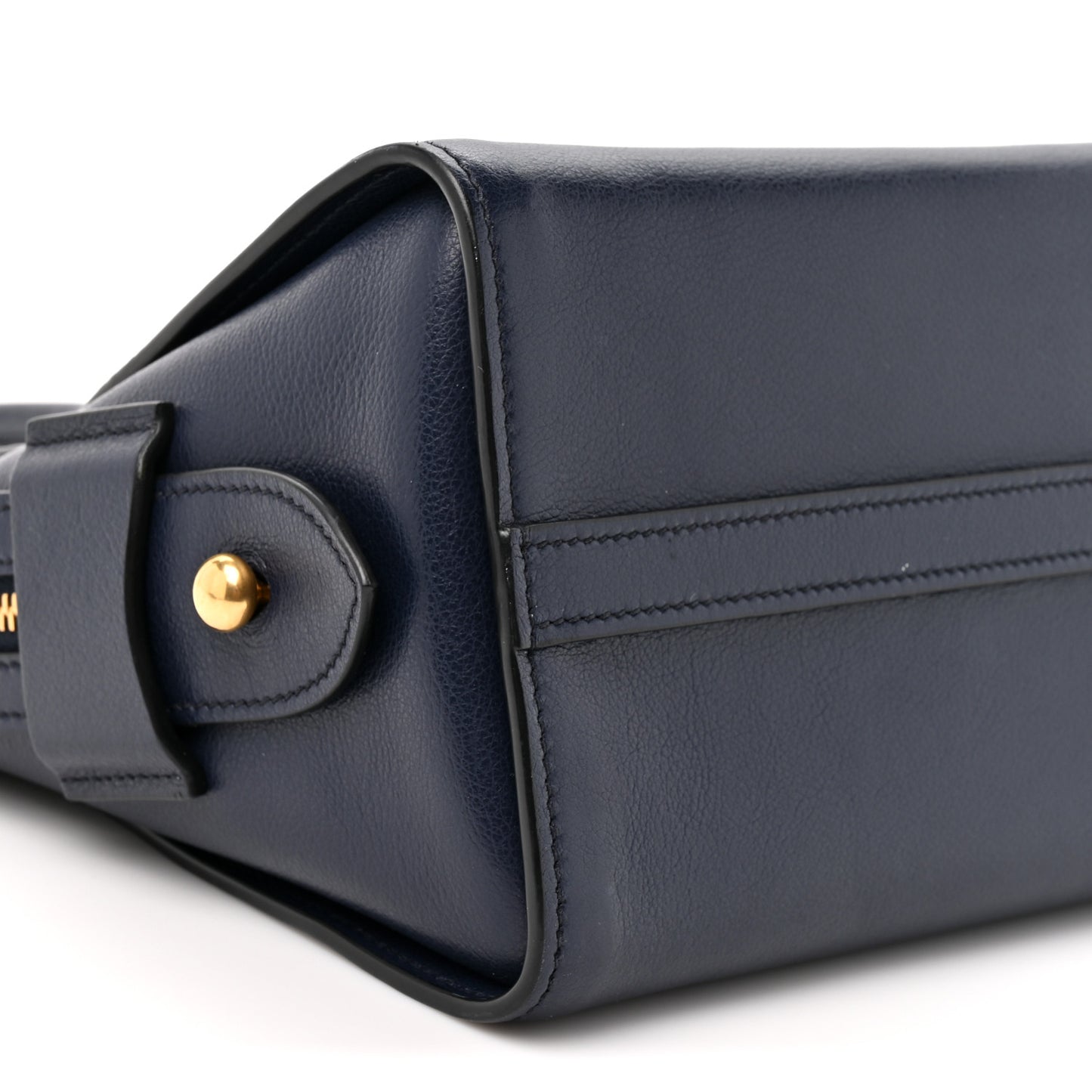 Saffiano Soft Calfskin Double Handle Satchel Baltico