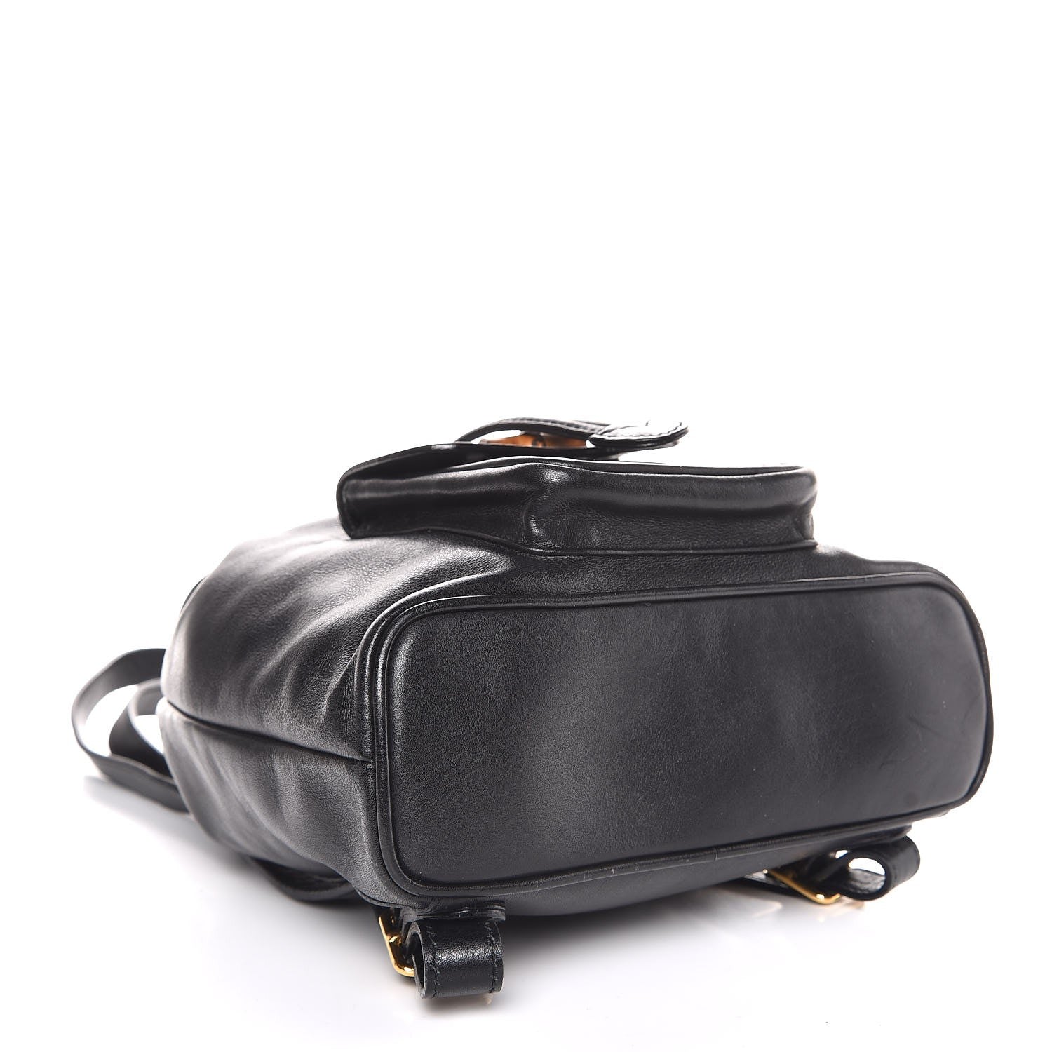 Gucci Calfskin Bamboo Backpack Black 4 of 7