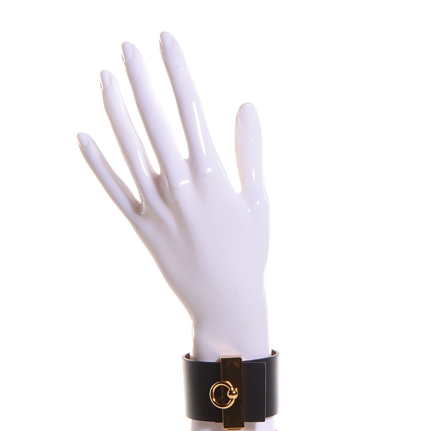 Hermes Chamonix Tadelakt Illusion Bracelet PM Black Fauve 2 of 8