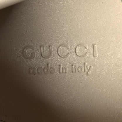 Gucci GG Supreme Monogram Apollo Calfskin Mens Rhyton Sneakers 10 Grey Black Graphite Grey 8 of 9
